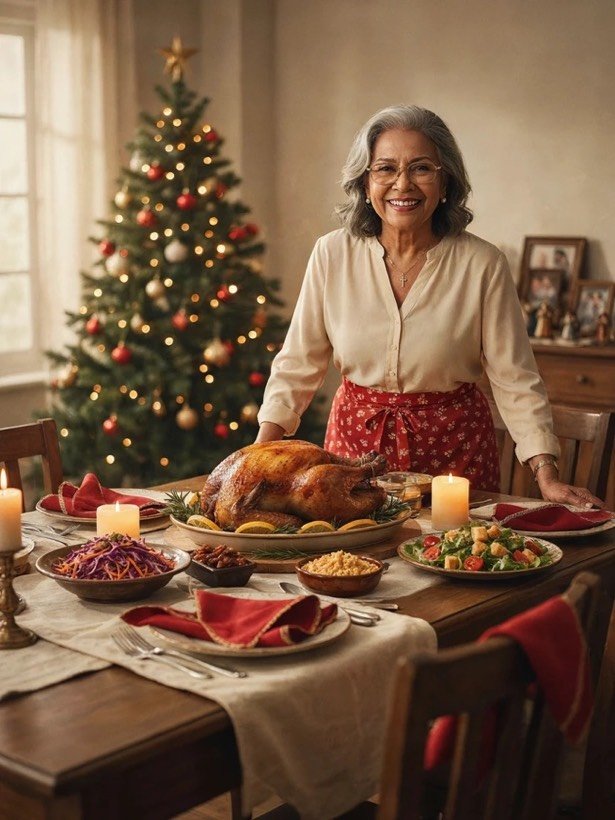 Mesa de Natal da Vó Cida